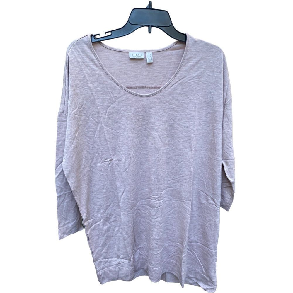 LOGO Lori Goldstein Asymmetrical Top Sz XS NWOT